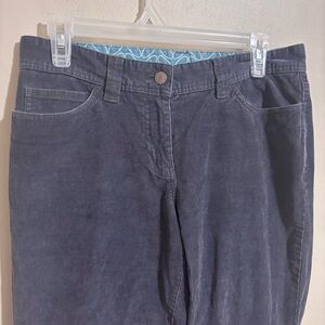 Boden Corduroy Gray Straight Leg Pants